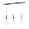 Afx View 3 Light Linear Pendant - Clear Shades VIP05MBSNCLLNR3